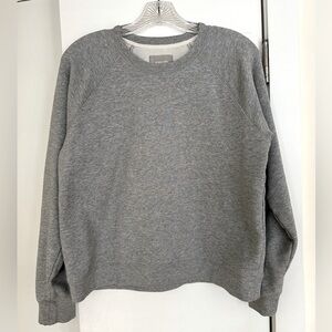 Everlane The Slim Classic French Terry Crew Sweatshirt, Heather Grey